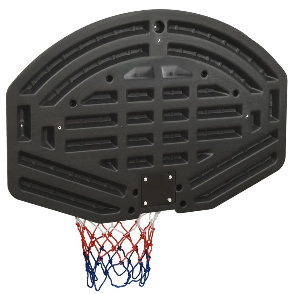 vidaXL Basketball Backboard Black 90x60x2 cm Polyethene