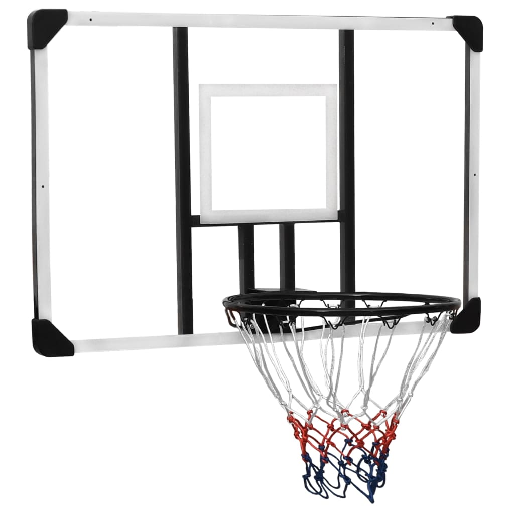 vidaXL Basketball Backboard Transparent 106x69x3 cm Polycarbonate