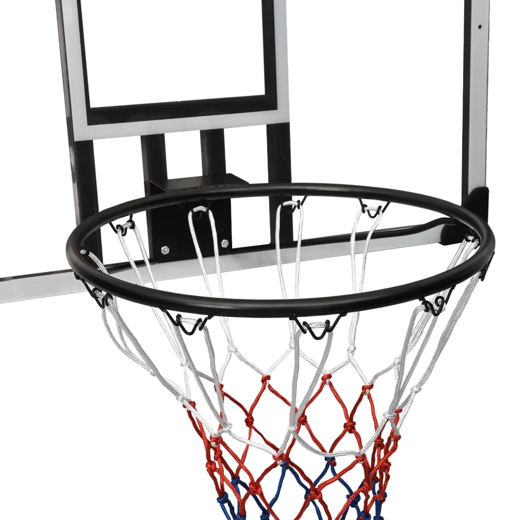 vidaXL Basketball Backboard Transparent 90x60x2.5 cm Polycarbonate