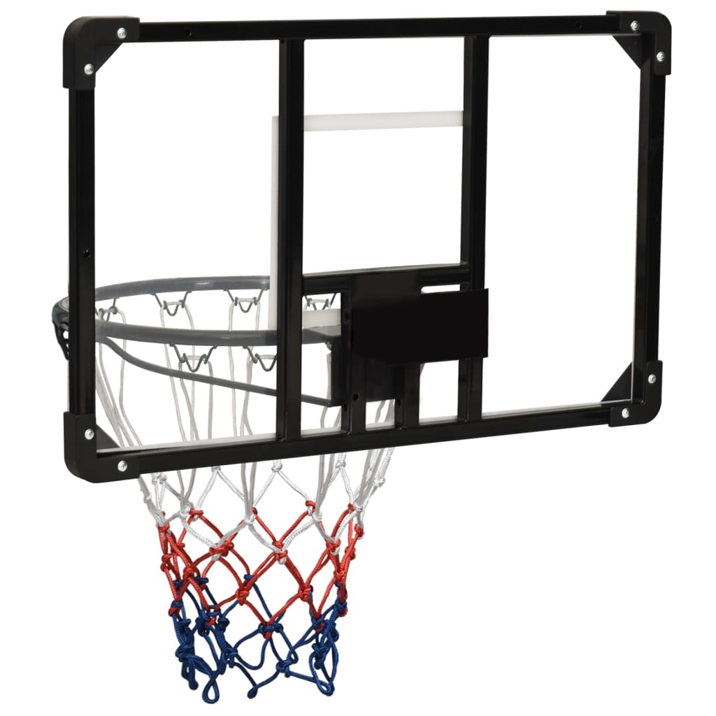 vidaXL Basketball Backboard Transparent 71x45x2.5 cm Polycarbonate