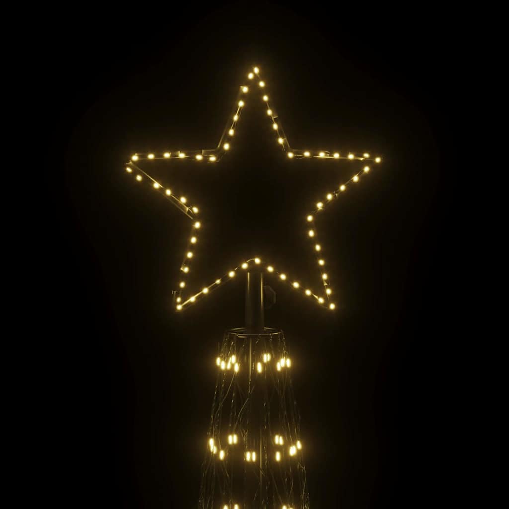 vidaXL Christmas Cone Tree Warm White 1134 LEDs 230x800 cm