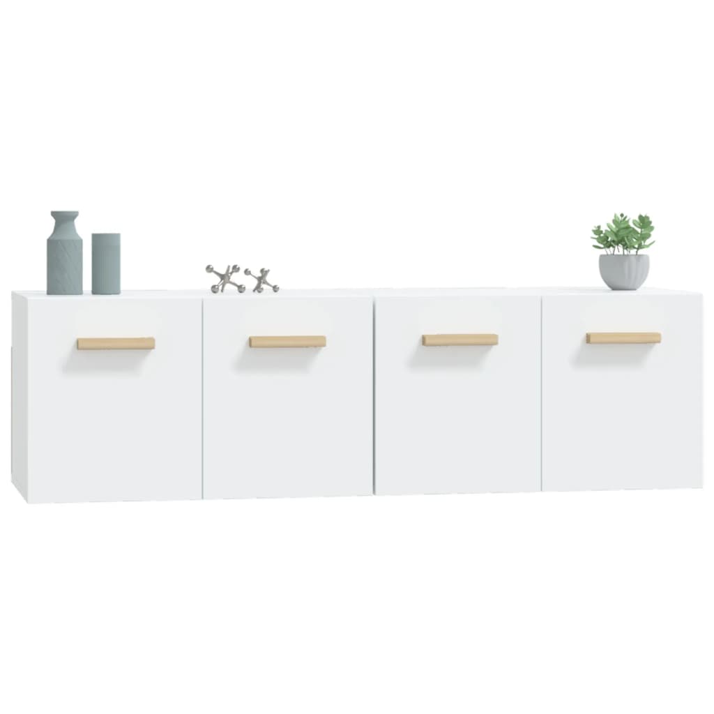 Wall Cabinets 2 pcs White 60x36.5x35 cm Engineered Wood
