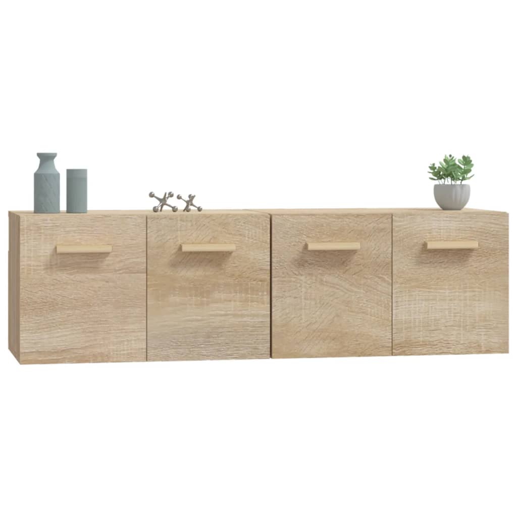 Wall Cabinets 2 pcs Sonoma Oak 60x36.5x35 cm Engineered Wood