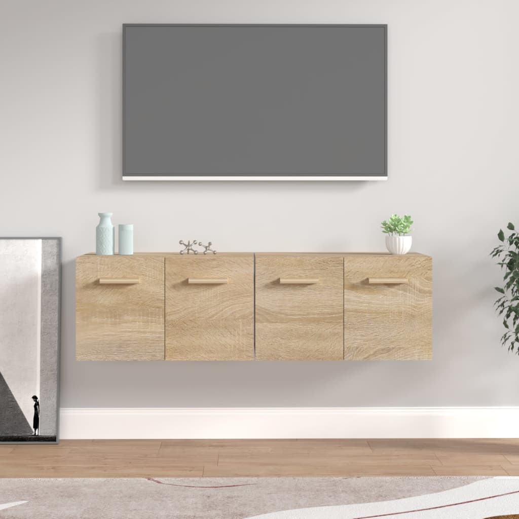 Wall Cabinets 2 pcs Sonoma Oak 60x36.5x35 cm Engineered Wood