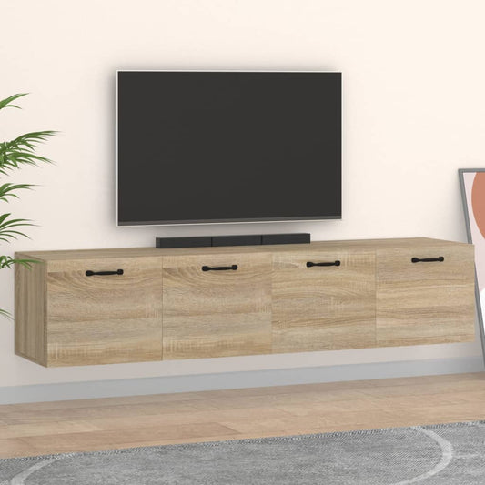 Wall Cabinets 2 pcs Sonoma Oak 60x36.5x35 cm Engineered Wood