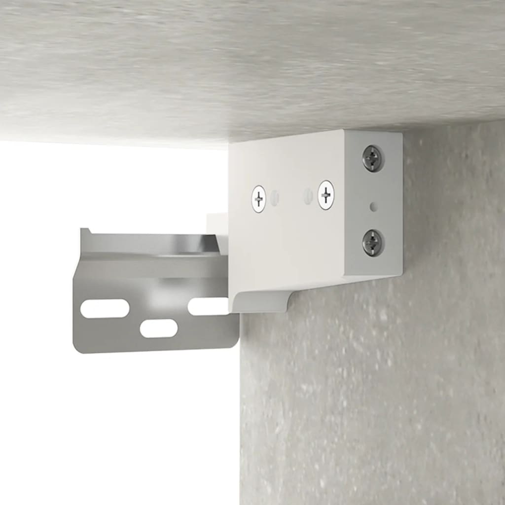 Wall Cabinets 2 pcs Concrete Grey 60x36.5x35 cm Engineered Wood