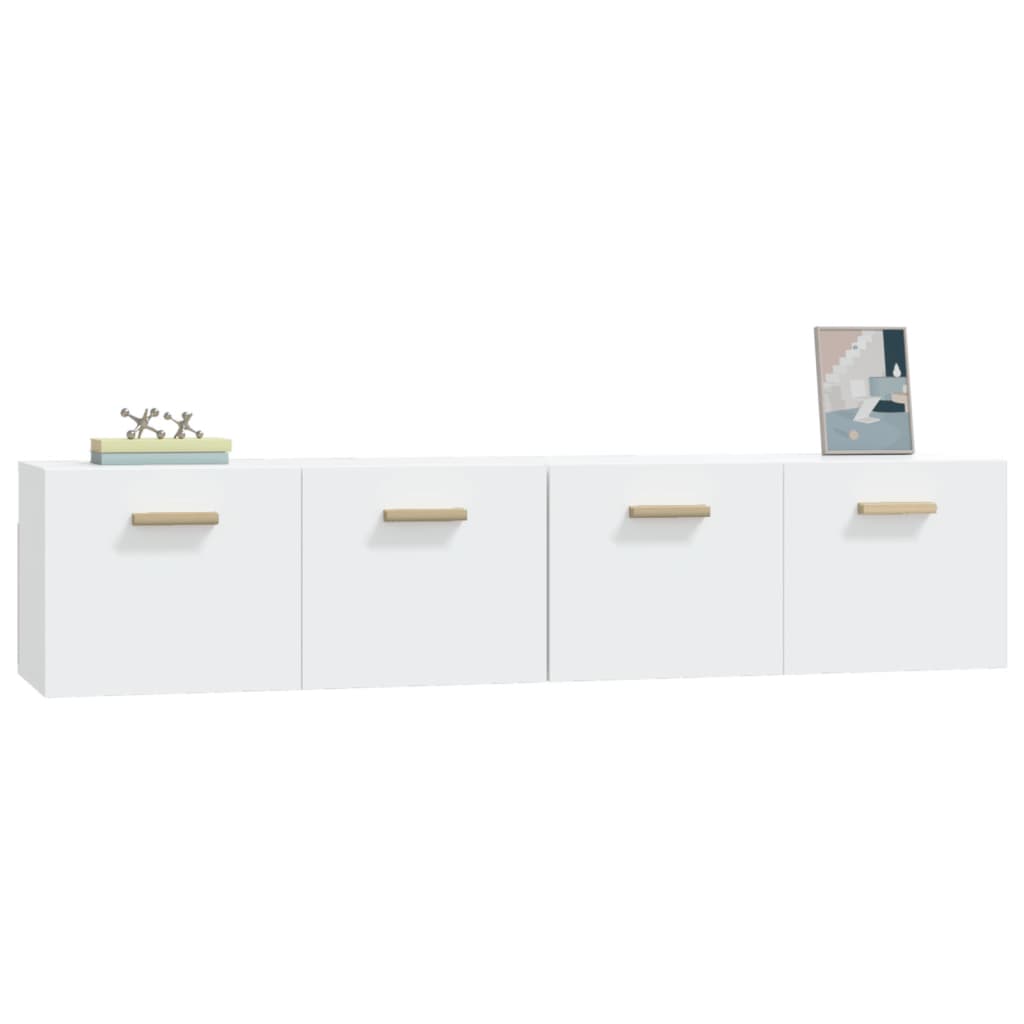 Wall Cabinets 2 pcs White 80x35x36.5 cm Engineered Wood