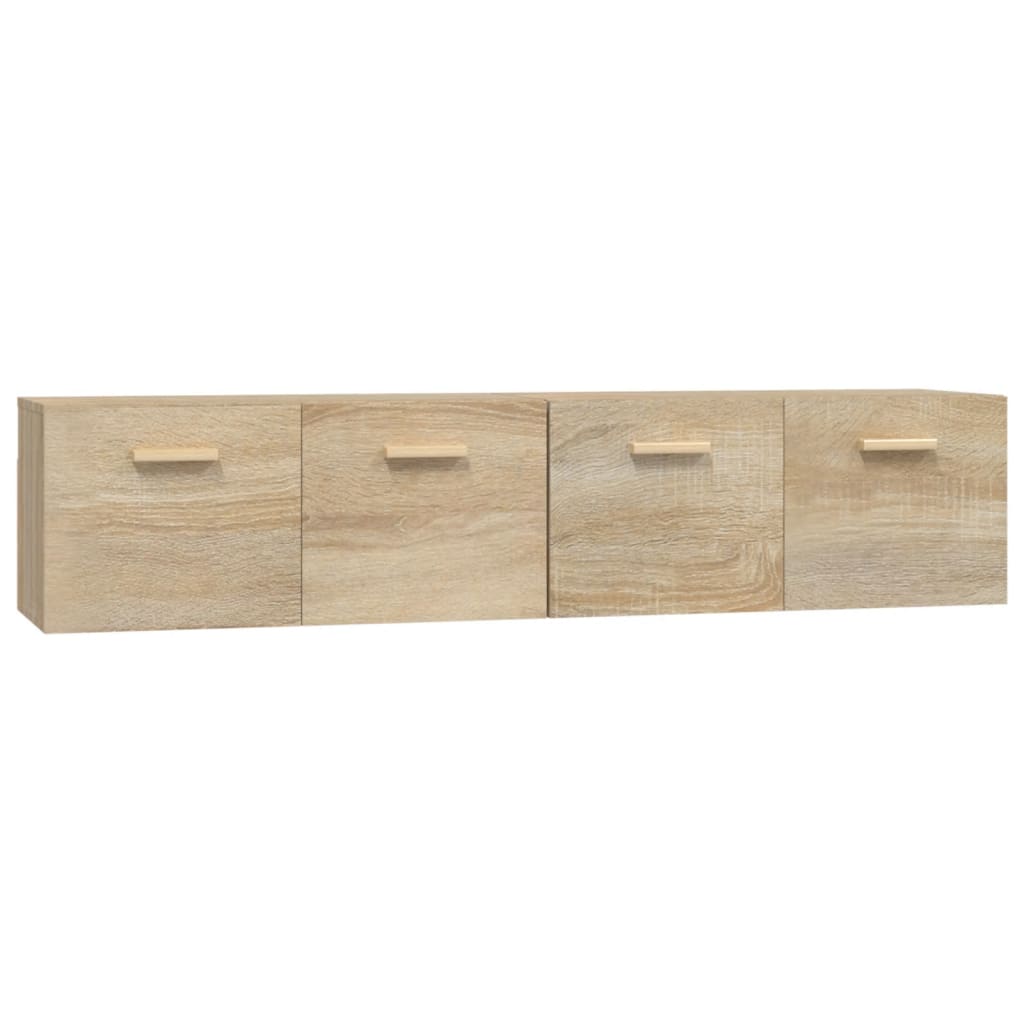 Wall Cabinets 2 pcs Sonoma Oak 80x35x36.5 cm Engineered Wood