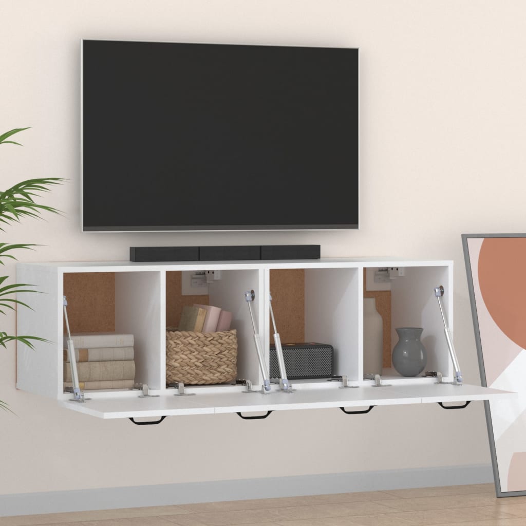 Wall Cabinets 2 pcs White 80x35x36.5 cm Engineered Wood