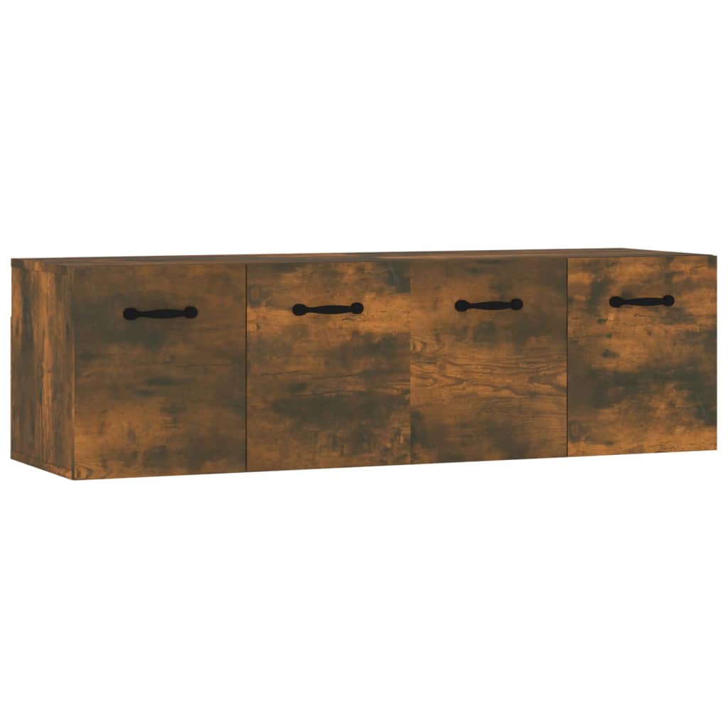 Wall Cabinets 2 pcs Smoked Oak 80x35x36.5 cm Engineered Wood