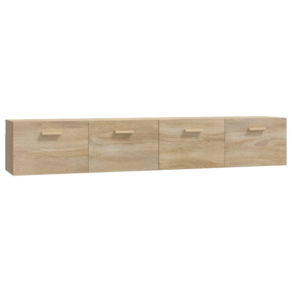 Wall Cabinets 2 pcs Sonoma Oak 100x36.5x35 cm Engineered Wood