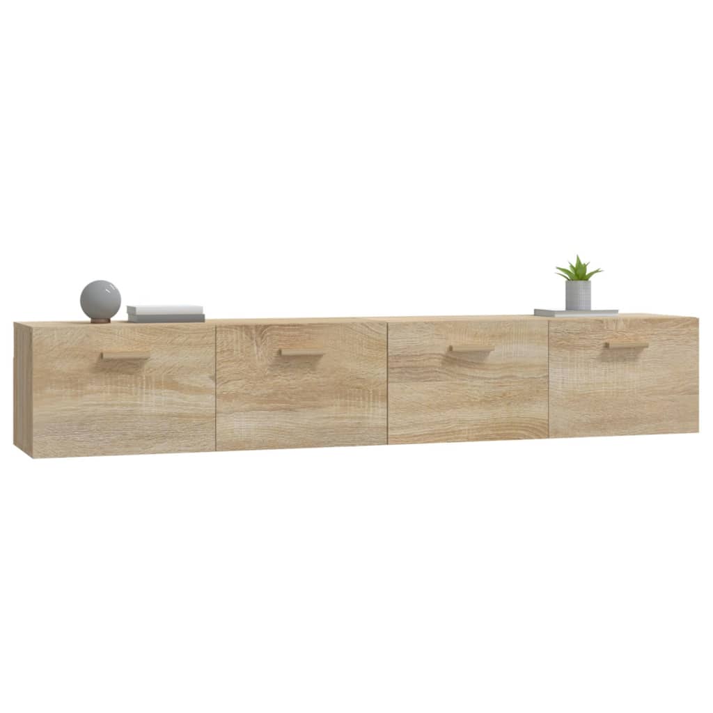 Wall Cabinets 2 pcs Sonoma Oak 100x36.5x35 cm Engineered Wood