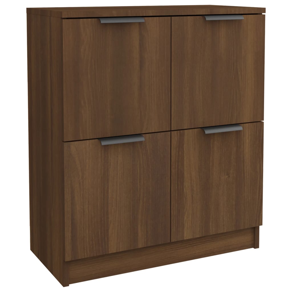 vidaXL Sideboards 2 pcs Brown Oak 60x30x70 cm Engineered Wood