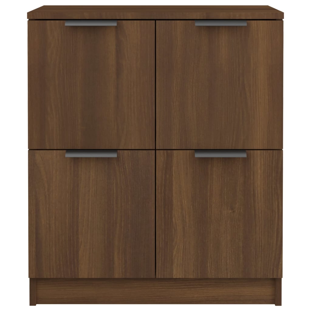 vidaXL Sideboards 2 pcs Brown Oak 60x30x70 cm Engineered Wood