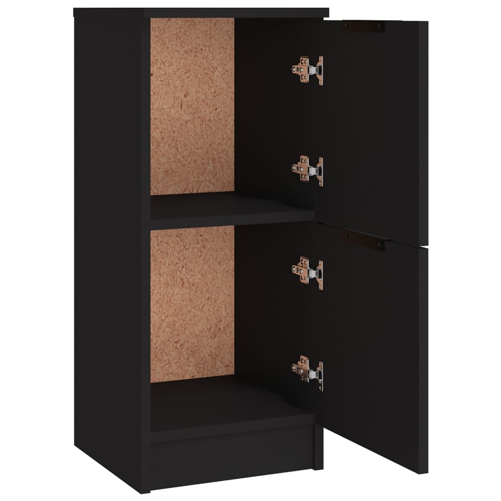 vidaXL Sideboards 3 pcs Black Engineered Wood