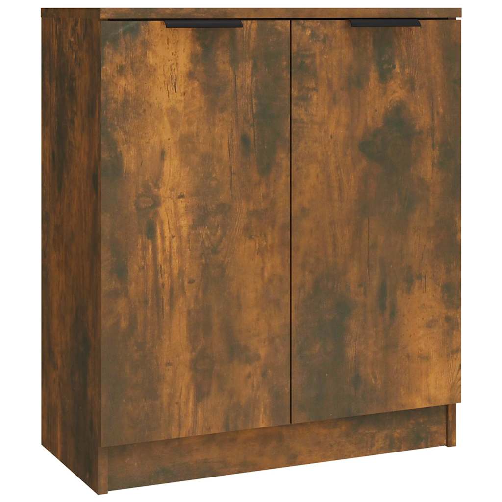 Sideboards 3 pcs Smoked Oak Engineered Wood