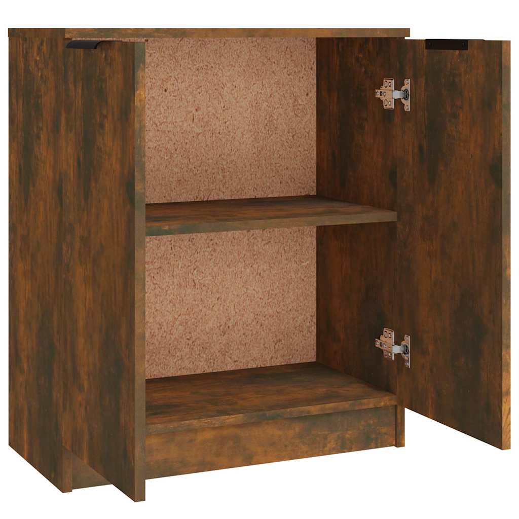 Sideboards 3 pcs Smoked Oak Engineered Wood