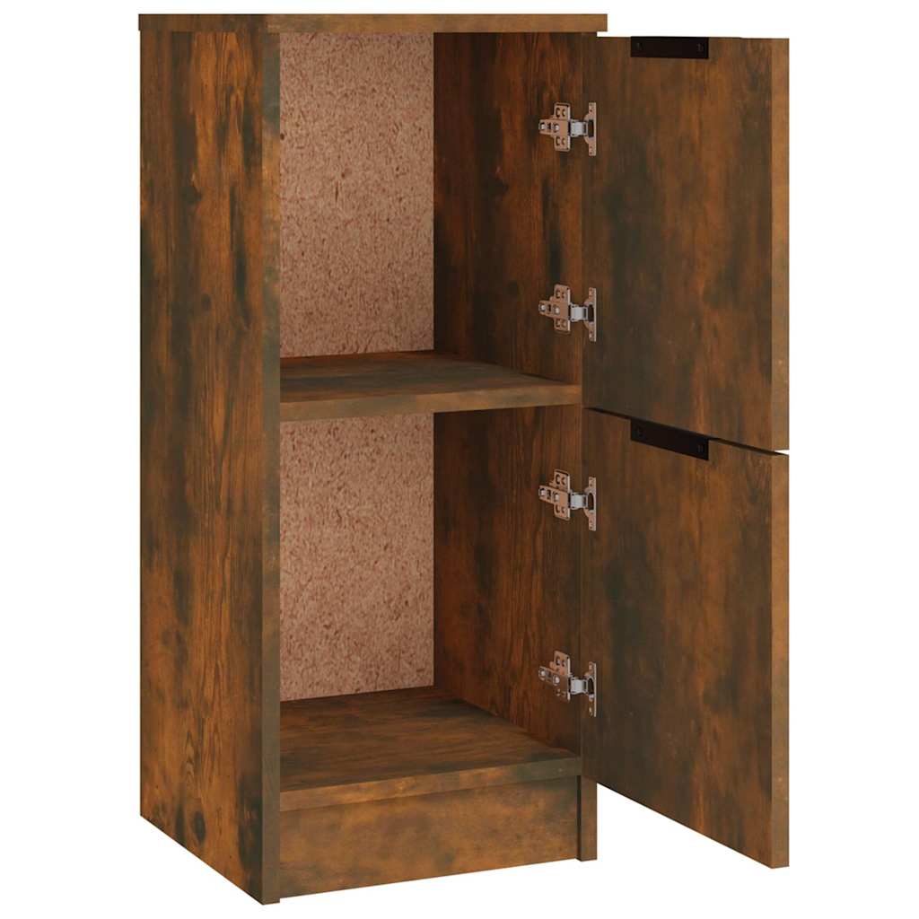 Sideboards 3 pcs Smoked Oak Engineered Wood
