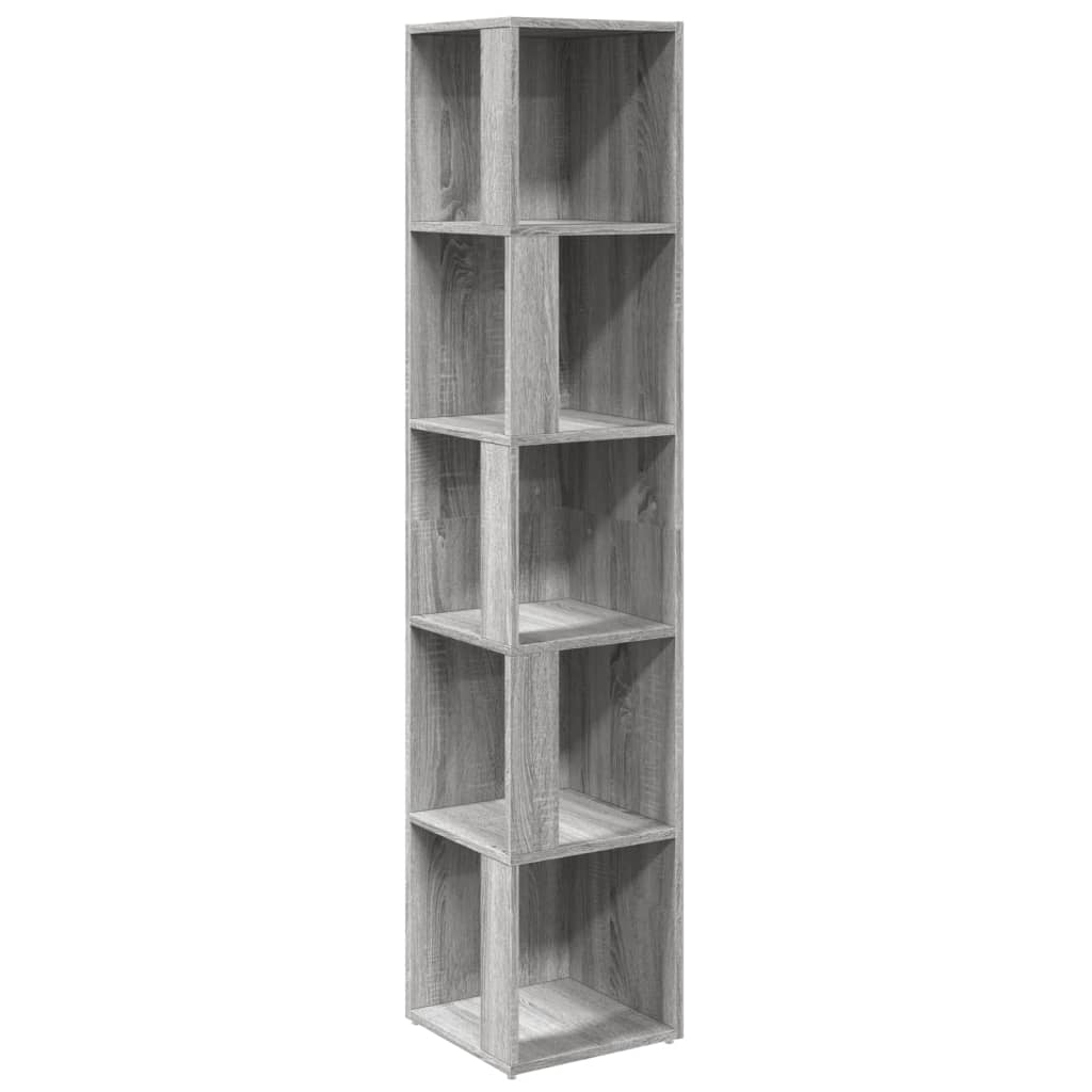 Corner Cabinet Grey Sonoma 33x33x164,5 cm Engineered Wood