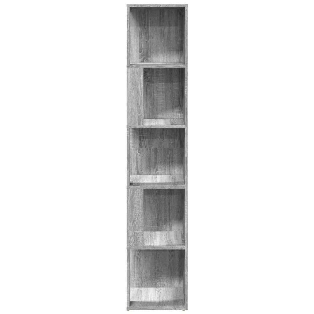 Corner Cabinet Grey Sonoma 33x33x164,5 cm Engineered Wood