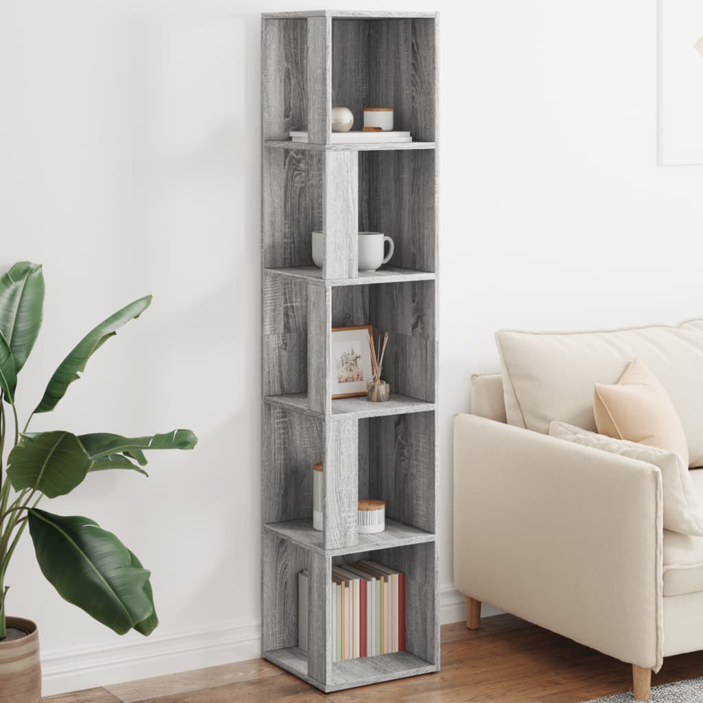 Corner Cabinet Grey Sonoma 33x33x164.5 cm Engineered Wood