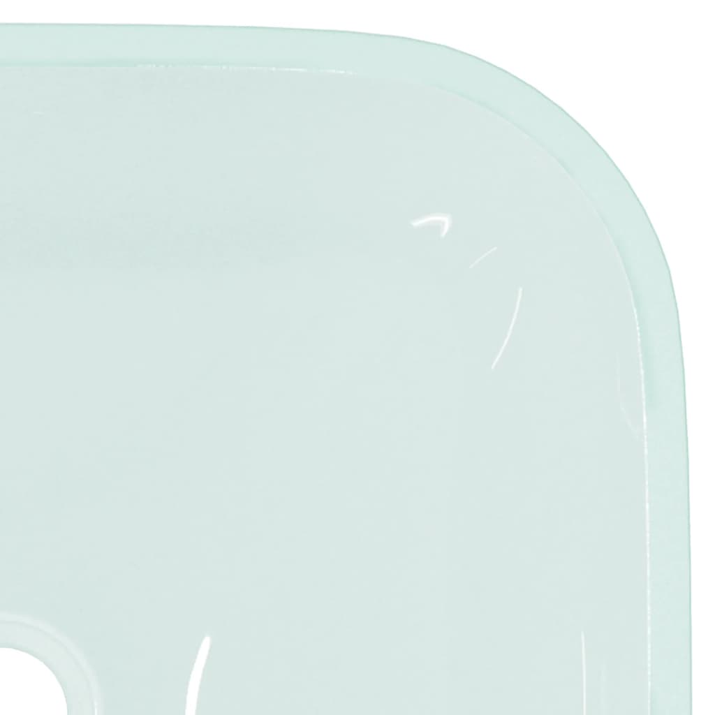 vidaXL Basin Glass 42x42x14 cm Frosted