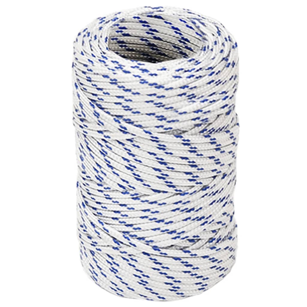 vidaXL Boat Rope White 2 mm 100 m Polypropylene