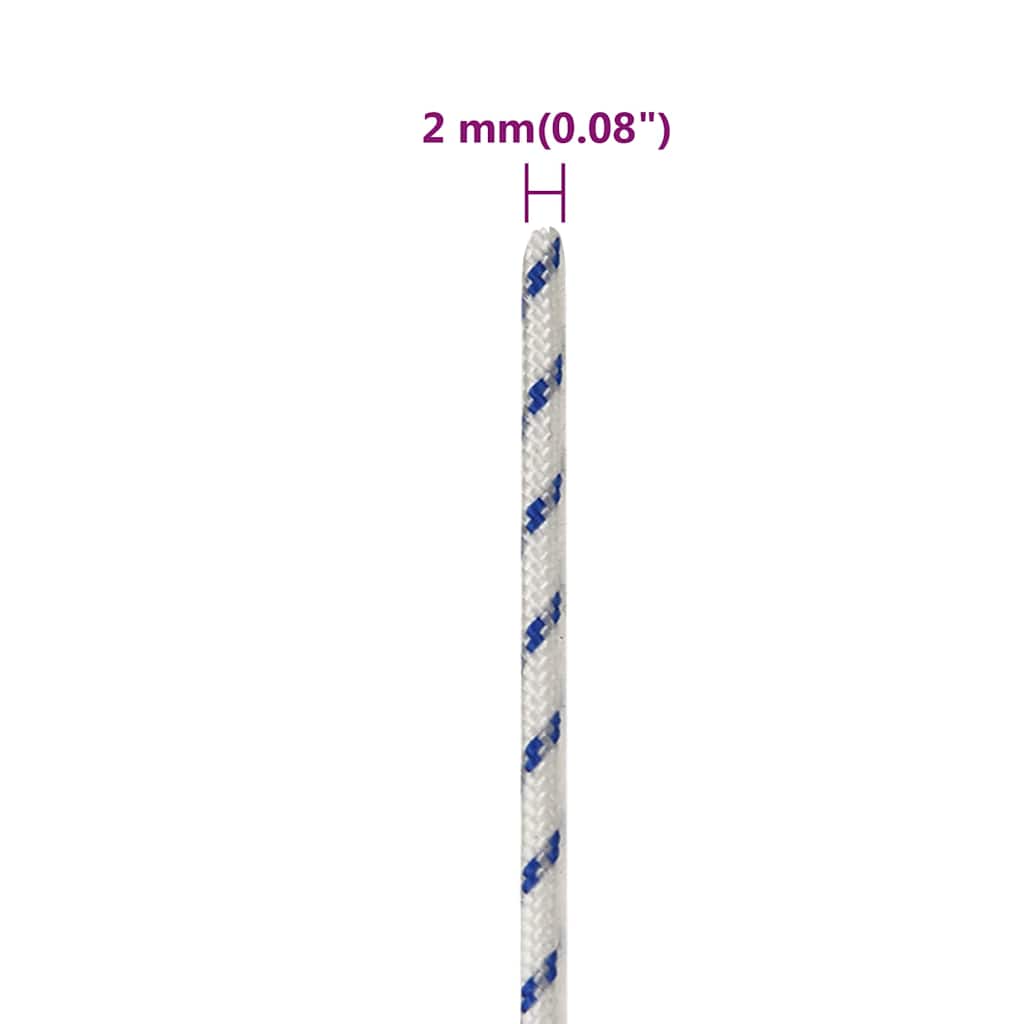 Boat Rope White 2 mm 500 m Polypropylene