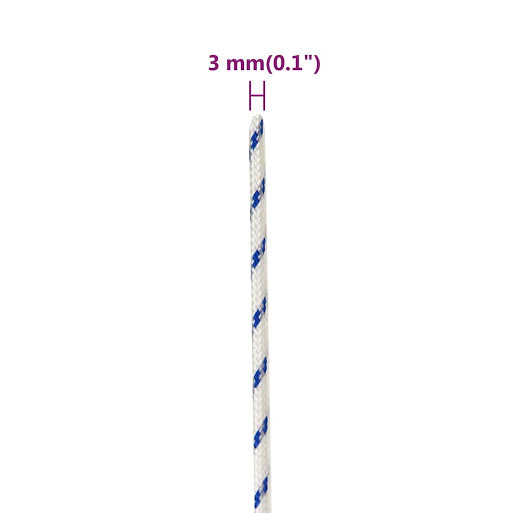 Boat Rope White 3 mm 250 m Polypropylene
