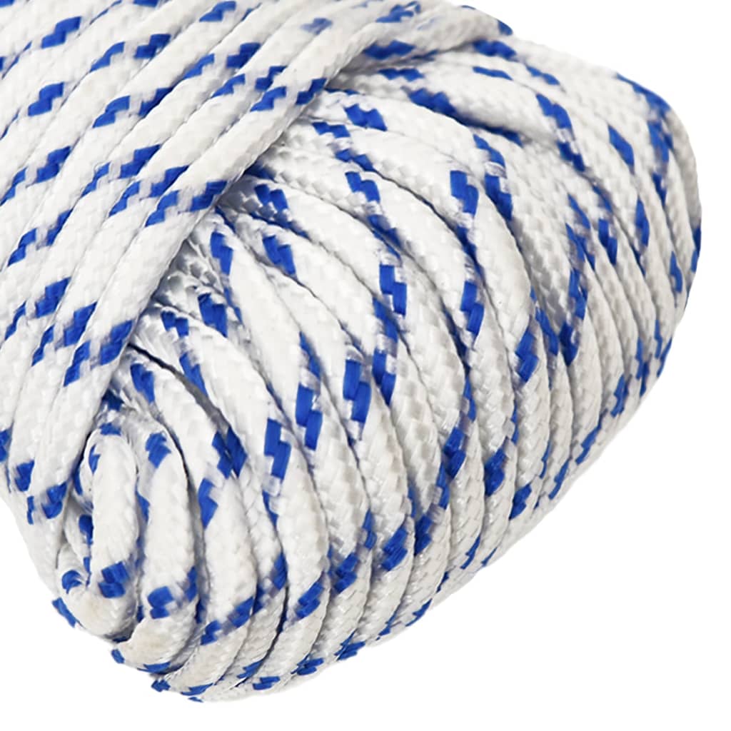 vidaXL Boat Rope White 4 mm 25 m Polypropylene