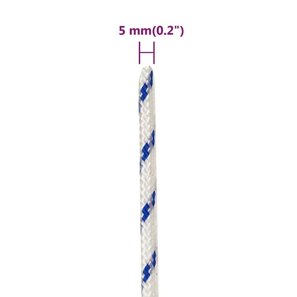 Boat Rope White 5 mm 250 m Polypropylene