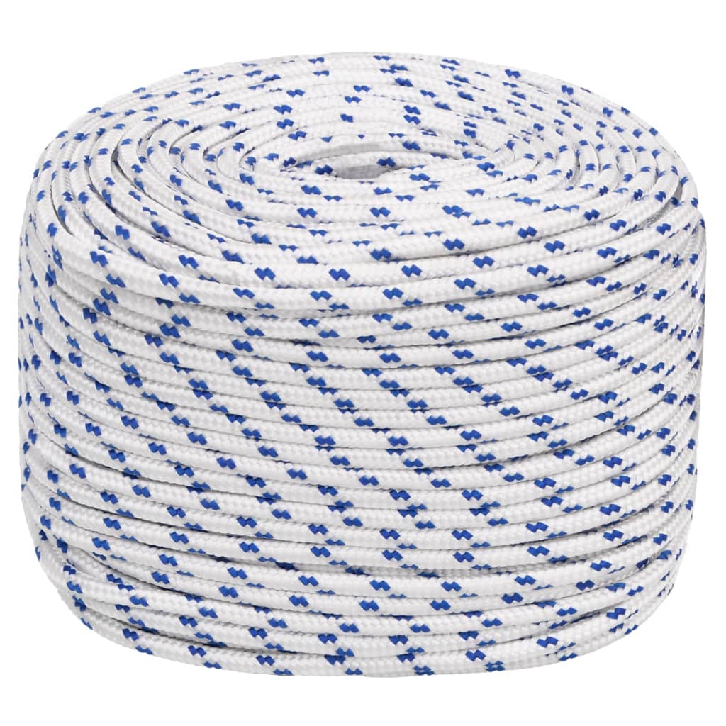 vidaXL Boat Rope White 6 mm 250 m Polypropylene