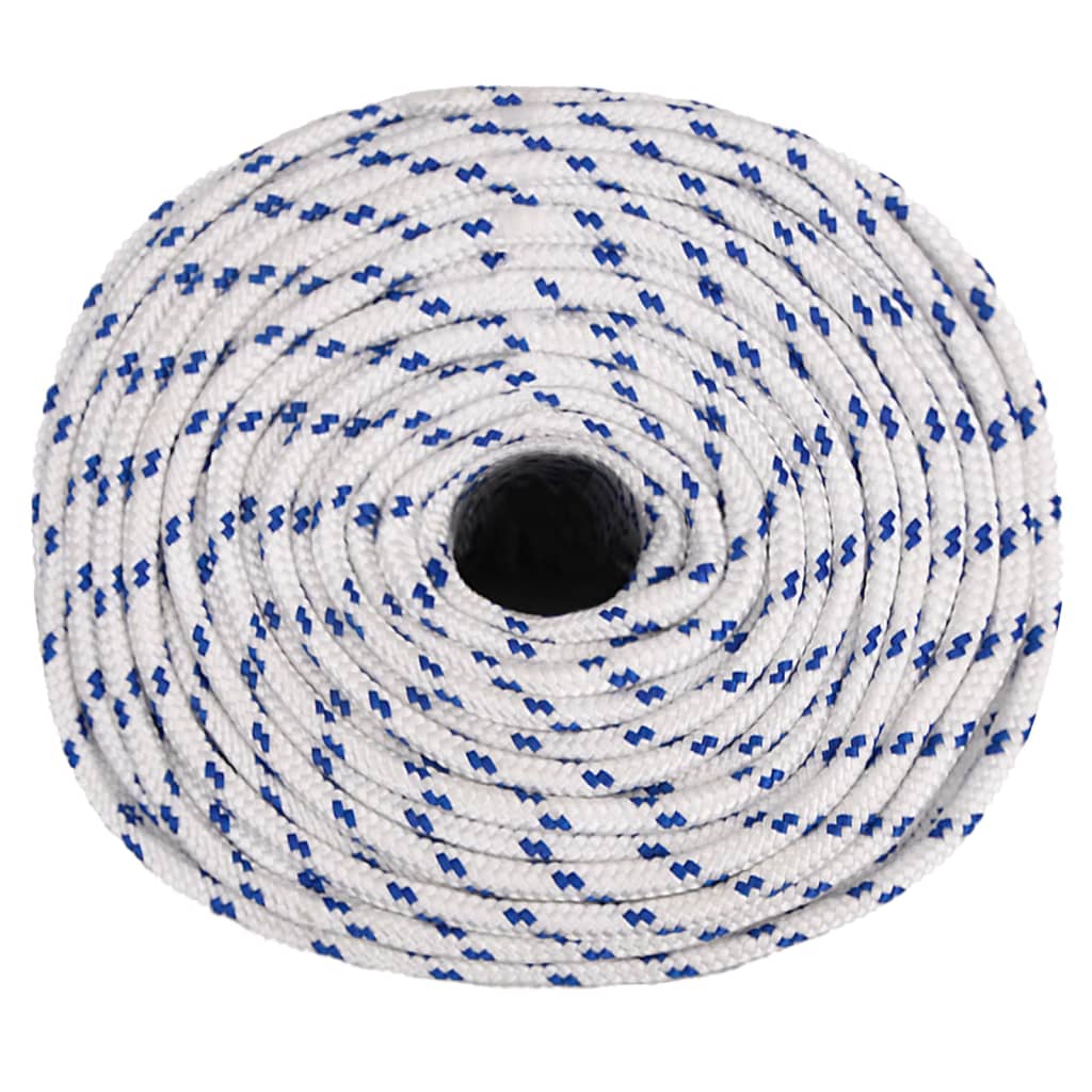 vidaXL Boat Rope White 6 mm 250 m Polypropylene