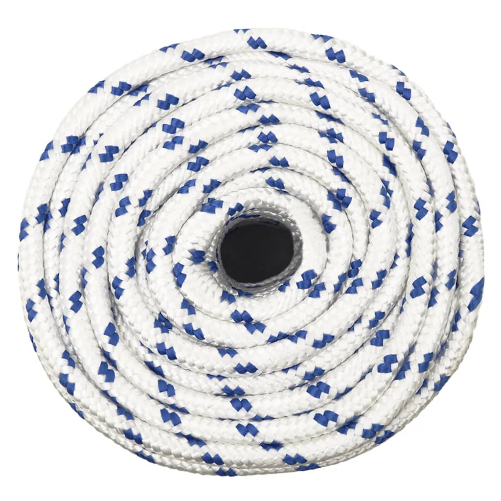 vidaXL Boat Rope White 12 mm 25 m Polypropylene