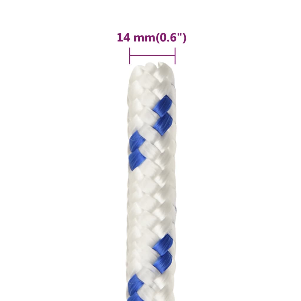 Boat Rope White 14 mm 100 m Polypropylene