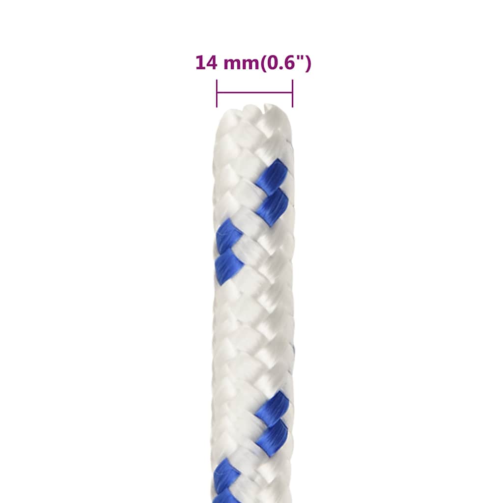 Boat Rope White 14 mm 100 m Polypropylene