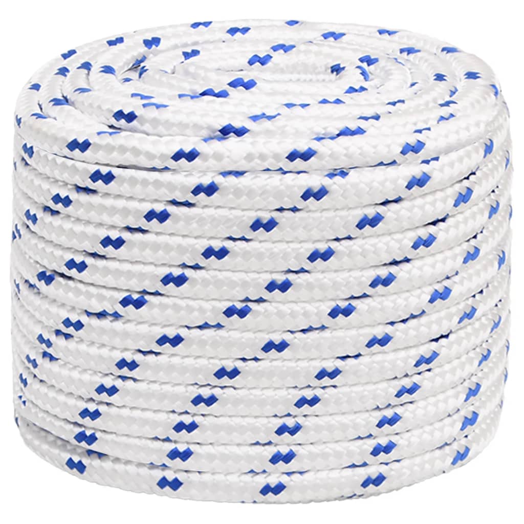 vidaXL Boat Rope White 18 mm 25 m Polypropylene