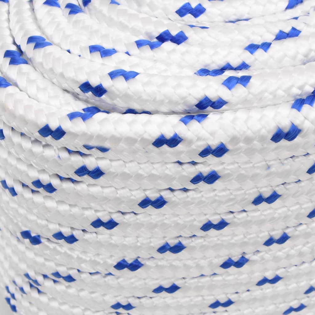 vidaXL Boat Rope White 18 mm 25 m Polypropylene