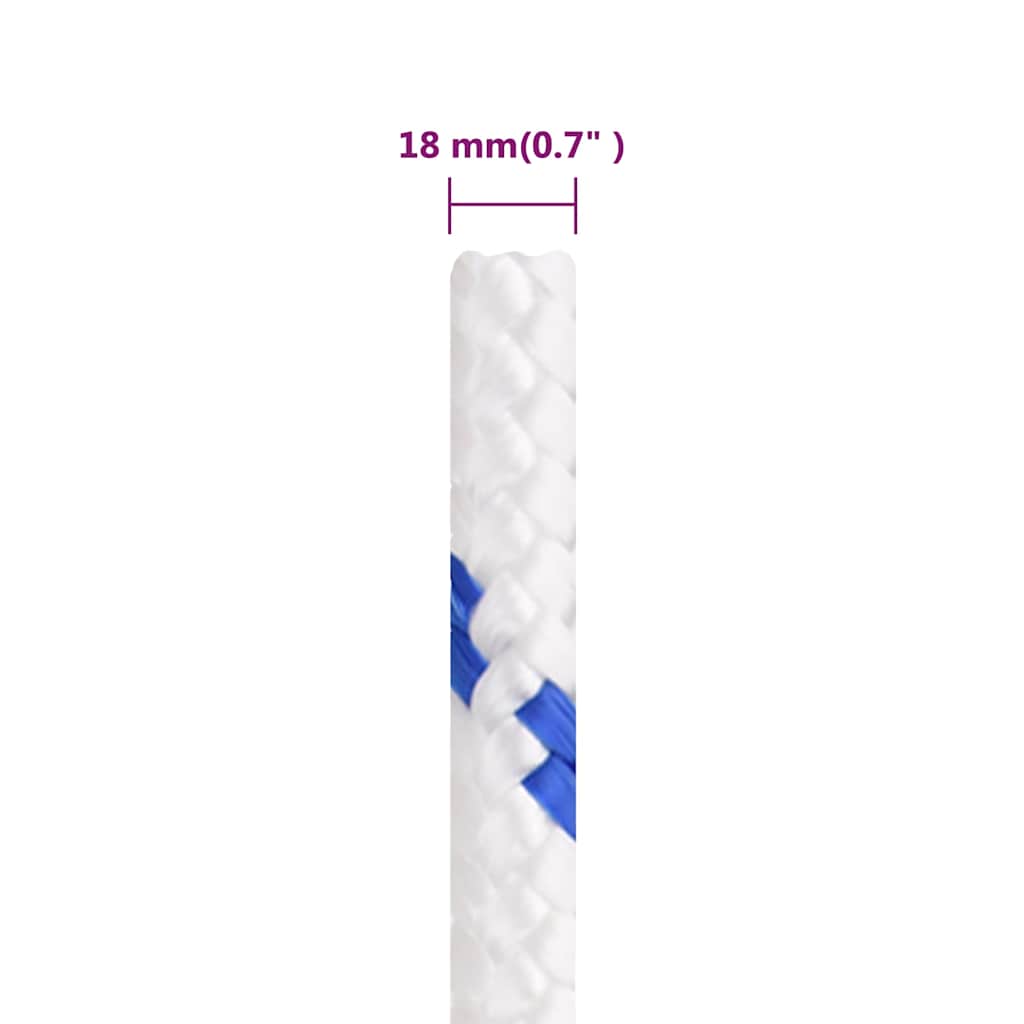 Boat Rope White 18 mm 100 m Polypropylene