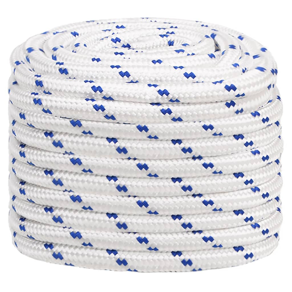 vidaXL Boat Rope White 20 mm 50 m Polypropylene