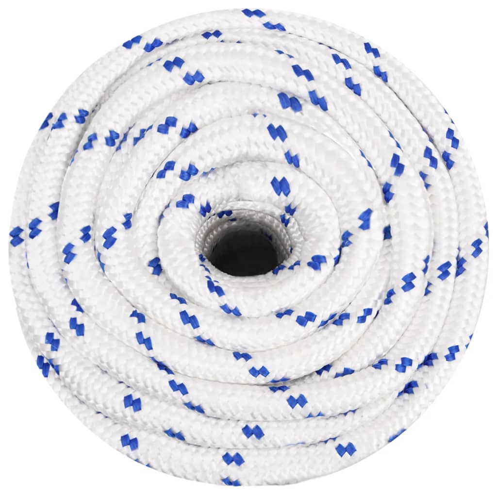 vidaXL Boat Rope White 20 mm 50 m Polypropylene