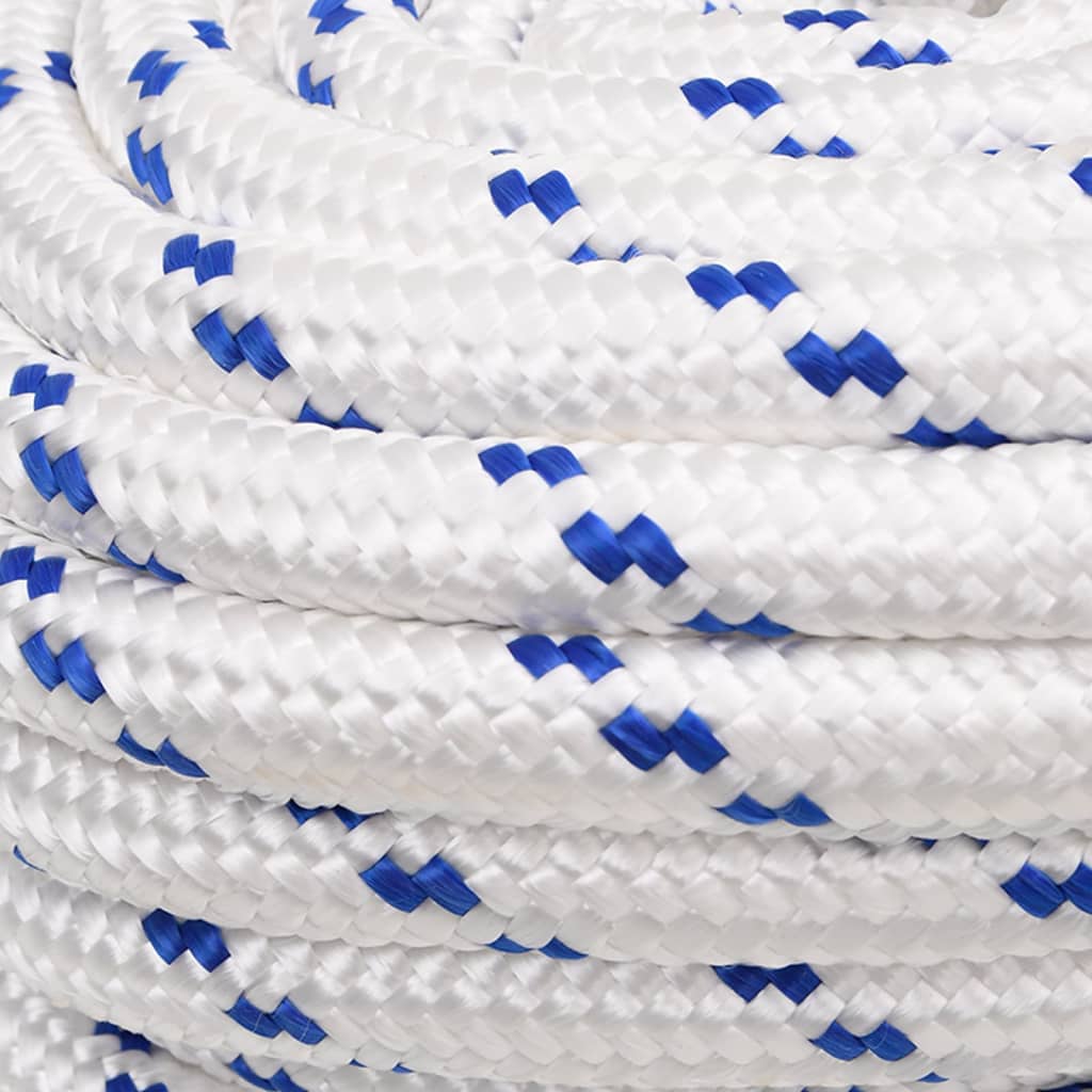 vidaXL Boat Rope White 20 mm 50 m Polypropylene