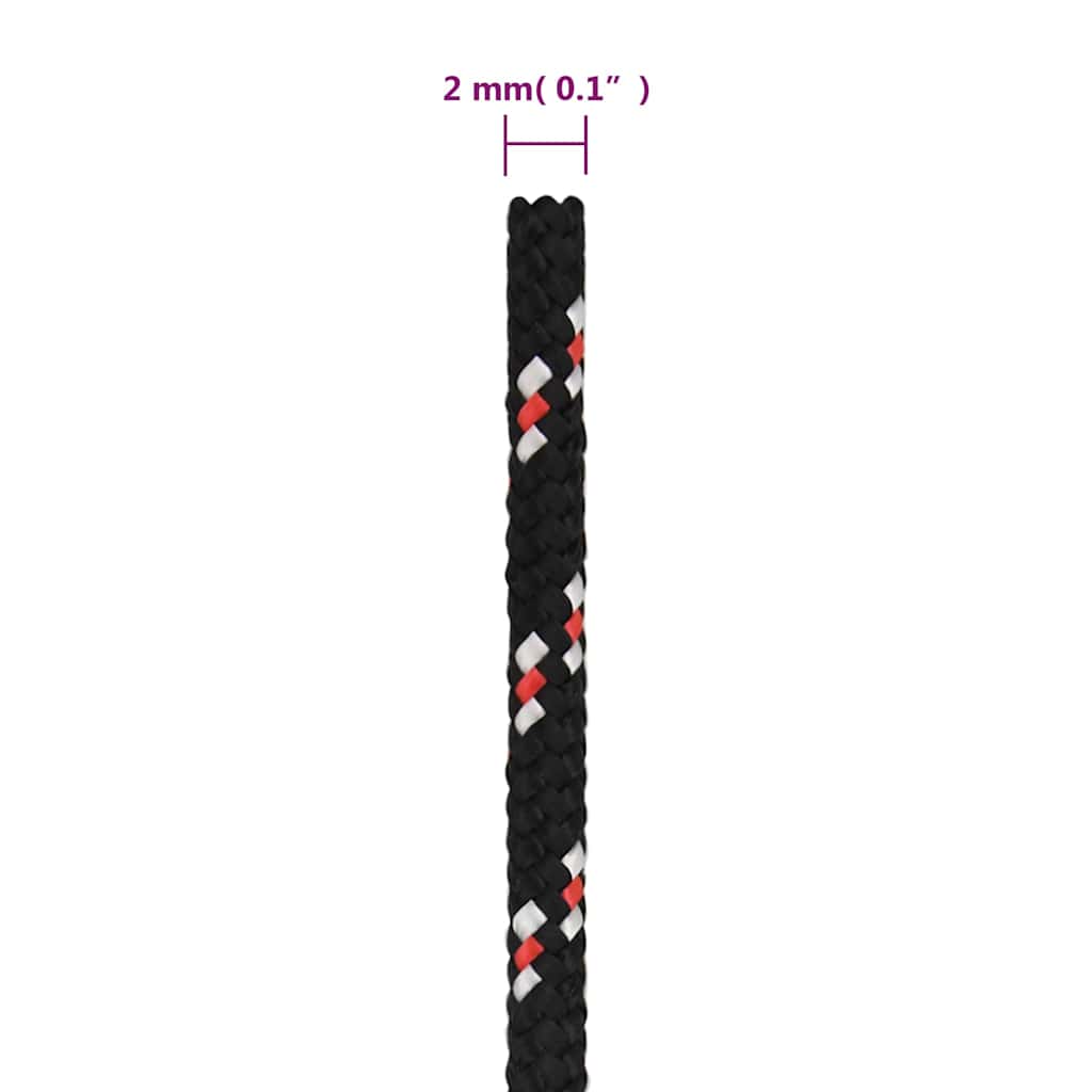 Boat Rope Black 2 mm 500 m Polypropylene