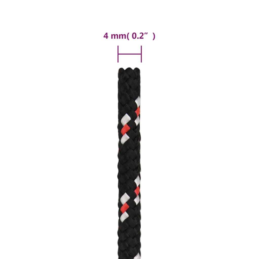 Boat Rope Black 4 mm 500 m Polypropylene
