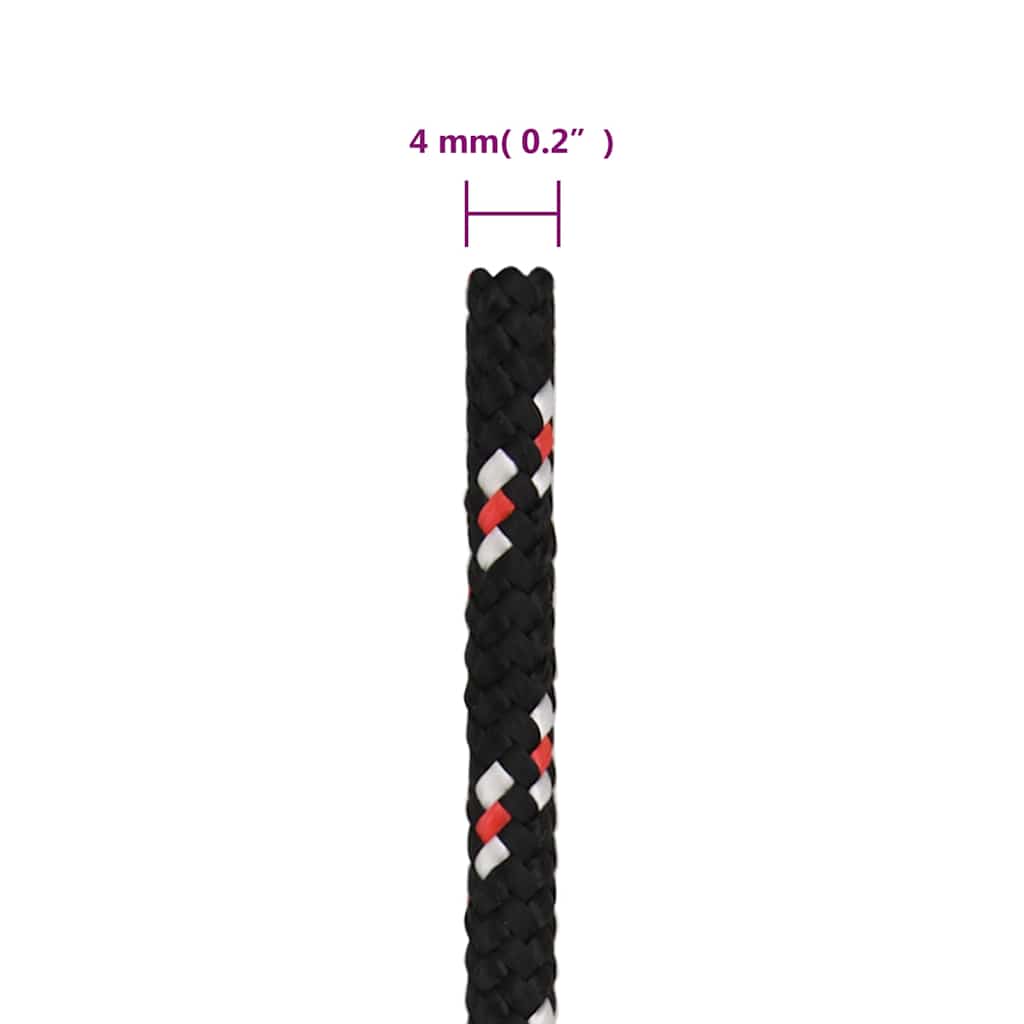Boat Rope Black 4 mm 500 m Polypropylene
