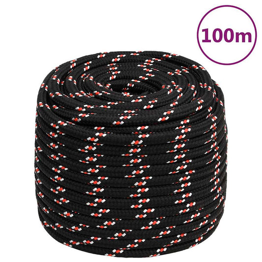 Boat Rope Black 16 mm 100 m Polypropylene