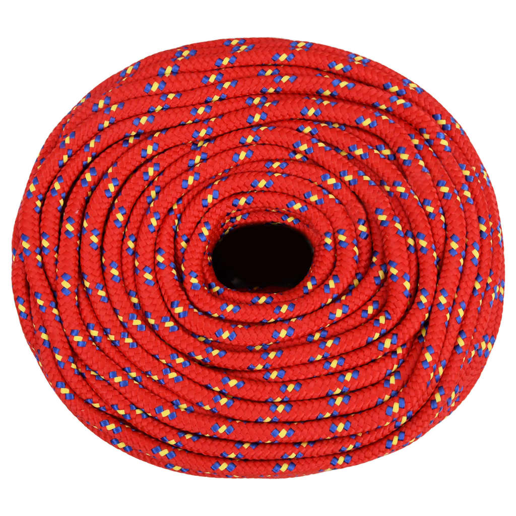 vidaXL Boat Rope Red 6 mm 250 m Polypropylene