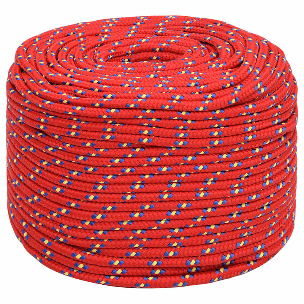 Boat Rope Red 10 mm 25 m Polypropylene
