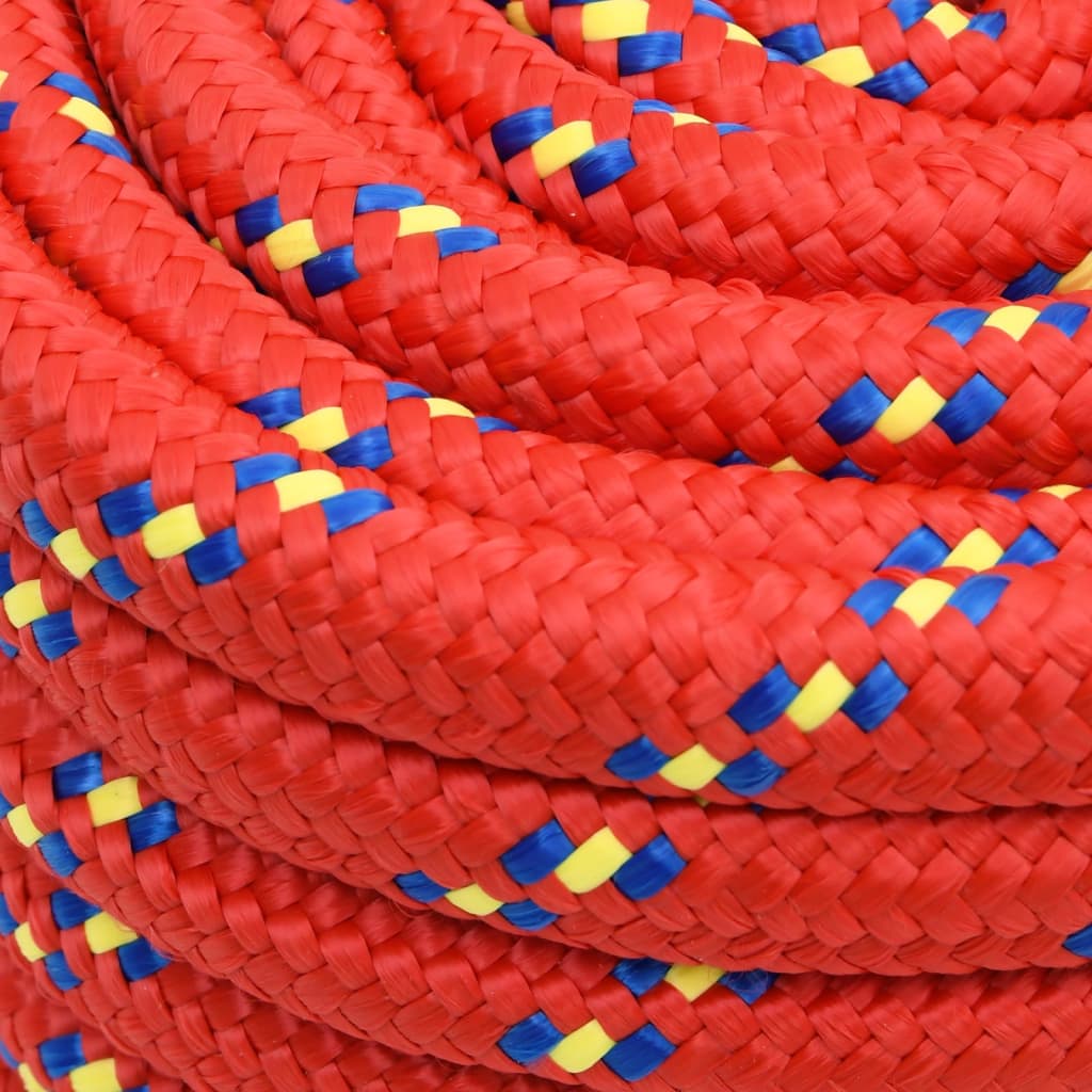 vidaXL Boat Rope Red 20 mm 50 m Polypropylene