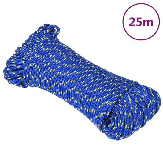 vidaXL Boat Rope Blue 3 mm 25 m Polypropylene